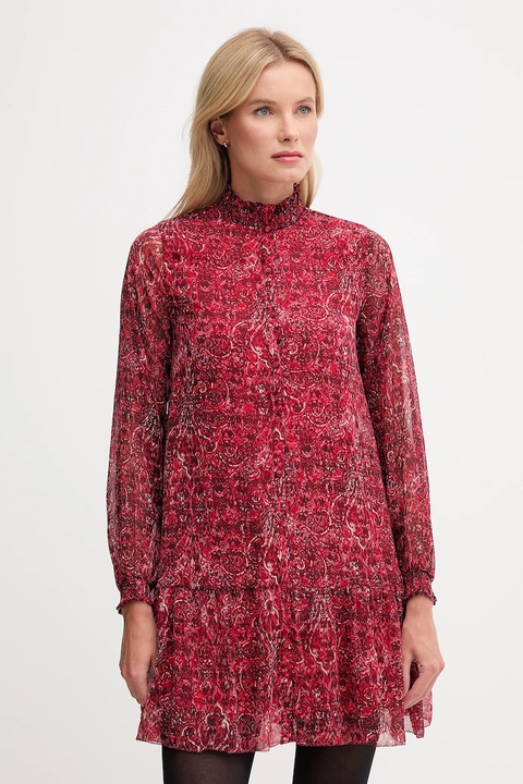 Pepe Jeans sukienka kolor czerwony mini prosta PL9537711 - zdjęcie produktu nr 1