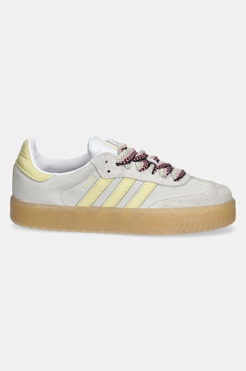 adidas Originals sneakersy skórzane Sambae W kolor szary JI2739 - zdjęcie produktu nr 2