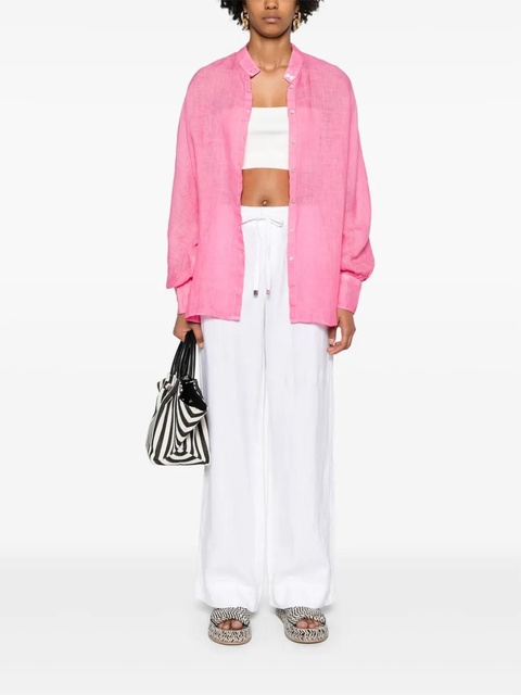 Lauren Ralph Lauren drawstring-waist linen trousers - White - zdjęcie produktu nr 2