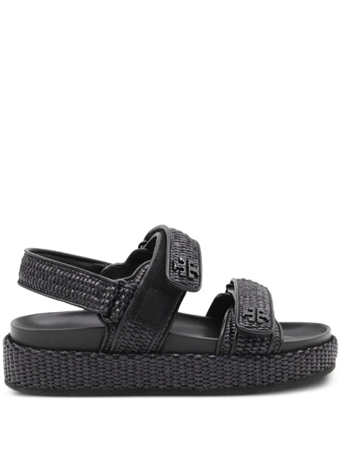 Tory Burch Kira woven platform sandals - Black - zdjęcie produktu nr 1