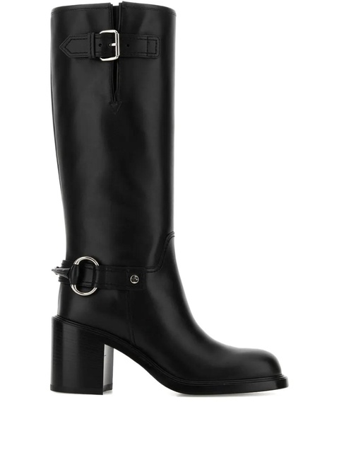 Gucci 70mm buckle leather boots - Black - zdjęcie produktu nr 1