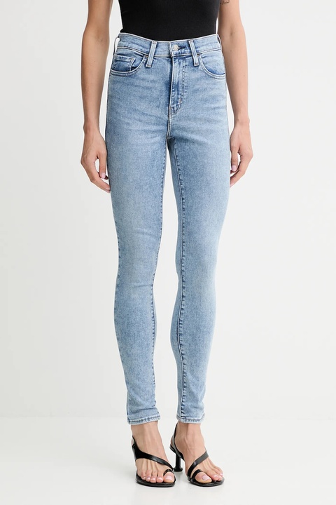 Levi's jeansy 720 HIRISE SUPER SKINNY damskie kolor niebieski 52797.0453 - zdjęcie produktu nr 1