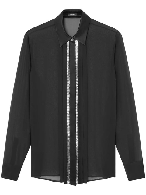 Versace Metal Mesh georgette shirt - Black - zdjęcie produktu nr 1