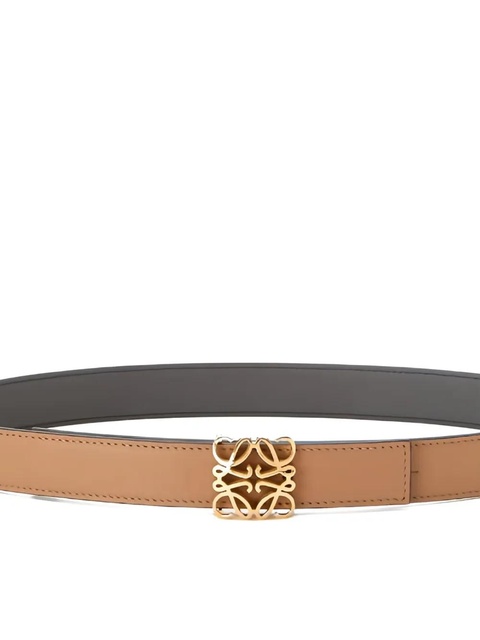 LOEWE anagram-buckle leather belt - Brown - zdjęcie produktu nr 2