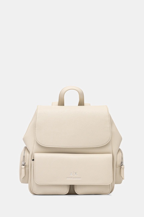 Armani Exchange plecak damski kolor beżowy mały gładki XW001923 AF12589 - zdjęcie produktu nr 1