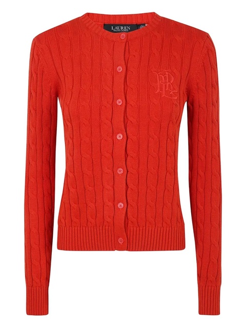 Lauren Ralph Lauren cable-knit cardigan - Red - zdjęcie produktu nr 1