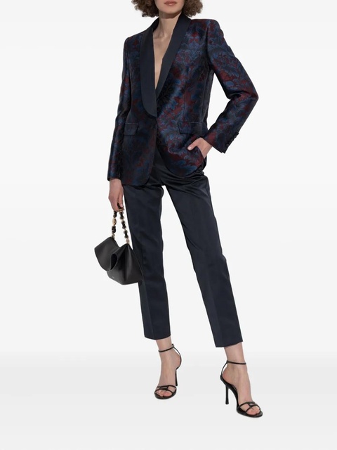 ETRO paisley-pattern shawl-lapel blazer - Blue - zdjęcie produktu nr 2