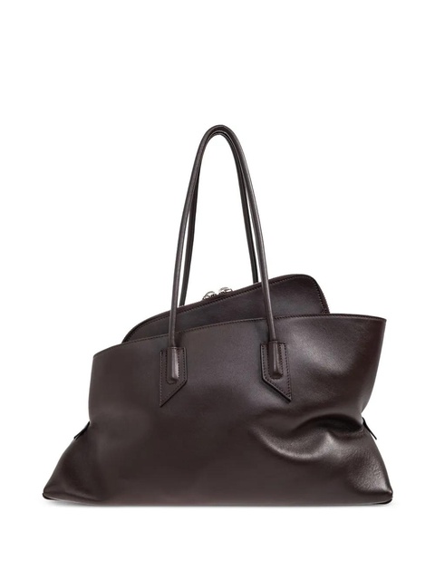 The Attico Medium La Passeggiata zip top-handle tote bag - Brown - zdjęcie produktu nr 1