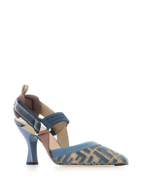 FENDI 85mm Colibri pumps - Blue - zdjęcie produktu nr 2