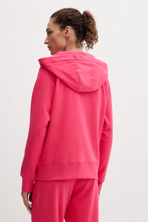 Dkny bluza damska kolor różowy z kapturem gładka DP5J9510 - zdjęcie produktu nr 2