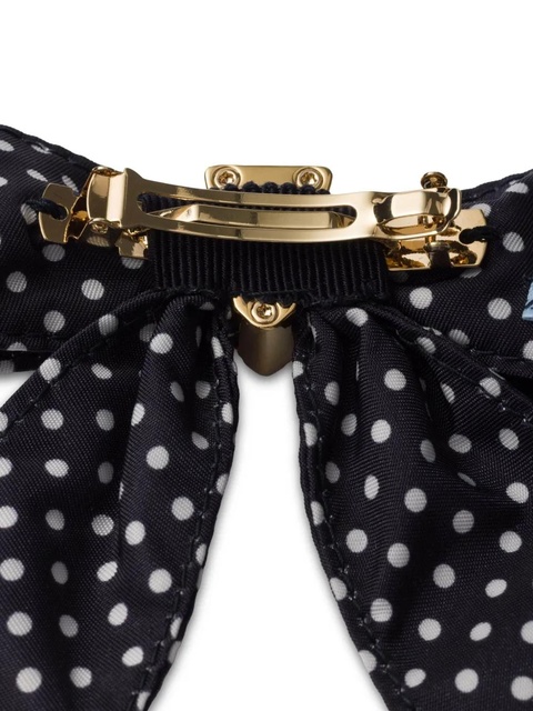Prada polka dot hair bow - Blue - zdjęcie produktu nr 2