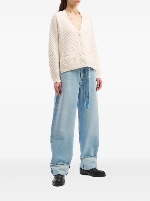 AGOLDE belted cuffed jeans - Blue - zdjęcie produktu nr 2