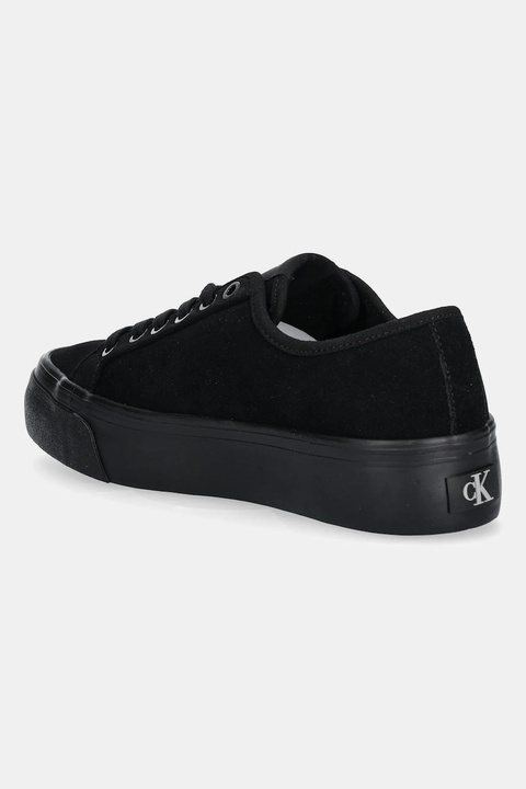 Calvin Klein tenisówki zamszowe VULC FLATF LACE UP SUE/WL CK kolor czarny YW0YW02000 - zdjęcie produktu nr 2