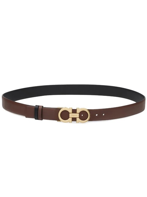 Ferragamo Gancini-buckle reversible leather belt - Brown - zdjęcie produktu nr 2