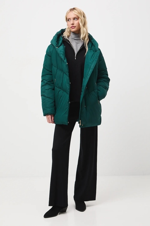 Medicine kurtka damska kolor zielony zimowa oversize - zdjęcie produktu nr 2