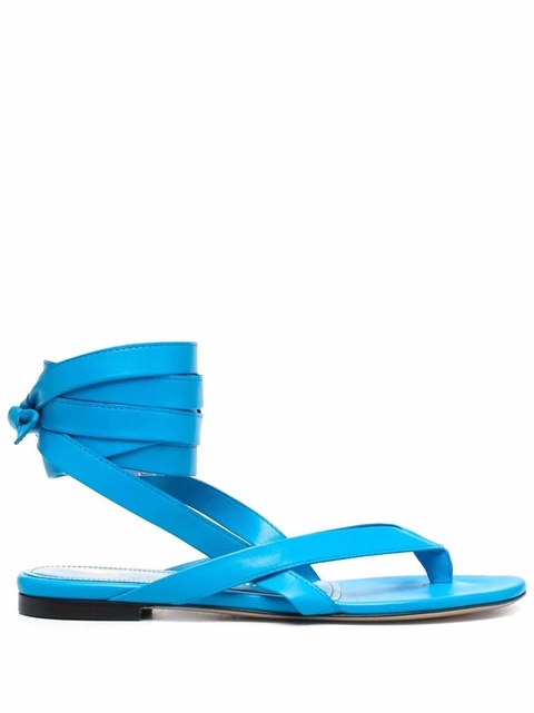 The Attico Beth flat thong sandals - Blue - zdjęcie produktu nr 1