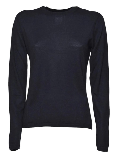 Max Mara long-sleeved crew-neck T-shirt - Blue - zdjęcie produktu nr 1