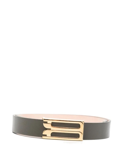 Victoria Beckham logo-buckle belt - Green - zdjęcie produktu nr 1