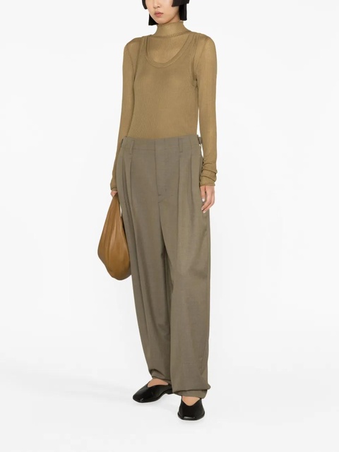 LEMAIRE ribbed silk-jersey tank top - Green - zdjęcie produktu nr 2