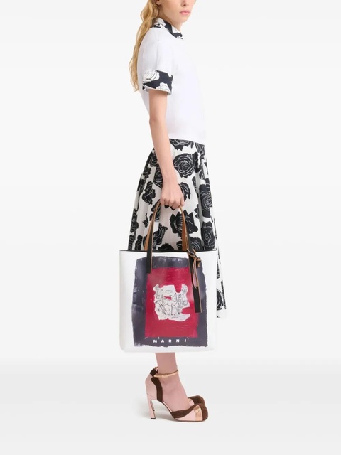 Marni Tribeca tote bag - ZO948 WHITE MULTI - zdjęcie produktu nr 2