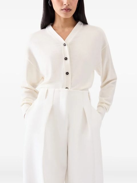 Jacquemus MAGLIA CARDIGAN CORTO - White - zdjęcie produktu nr 2