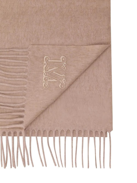 Max Mara embroidered-fringe scarf - Neutrals - zdjęcie produktu nr 2