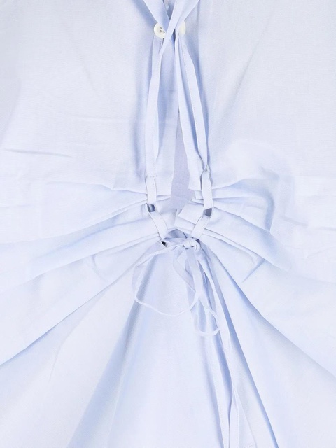 Prada lace-up detail shirt - Blue - zdjęcie produktu nr 2