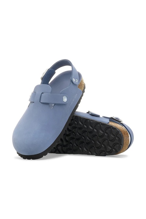 Birkenstock klapki nubukowe Tokio HEX damskie kolor niebieski 1030478 - zdjęcie produktu nr 2