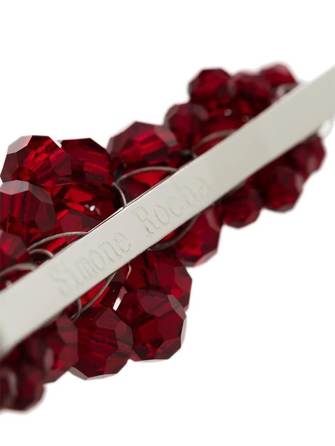 Simone Rocha x Browns 50 large floral bead embellished hair clip - Red - zdjęcie produktu nr 2