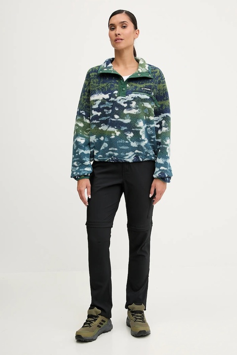 Columbia bluza sportowa Helvetia kolor granatowy wzorzysta 2098501 - zdjęcie produktu nr 2