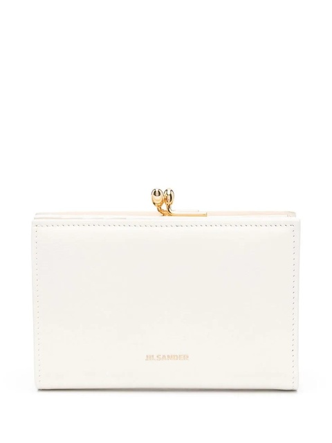 Jil Sander logo-detail leather purse - White - zdjęcie produktu nr 1