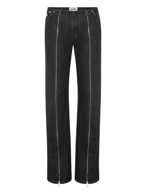 Jean Paul Gaultier zipped cotton jeans - Black - zdjęcie produktu nr 1