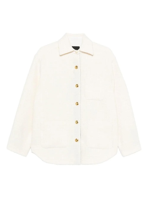PINKO textured buttoned jacket - White - zdjęcie produktu nr 1