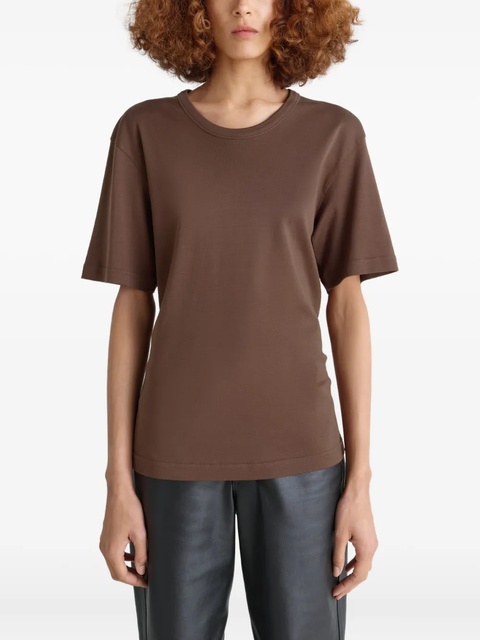 LEMAIRE ribbed crew-neck T-shirt - Brown - zdjęcie produktu nr 2