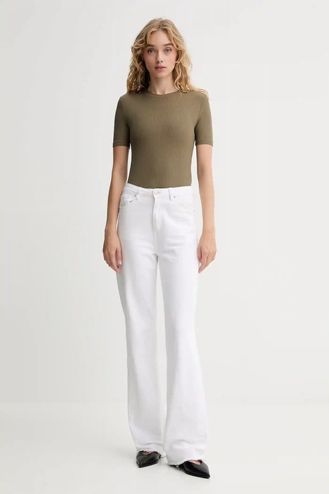 Calvin Klein t-shirt damski kolor zielony LV044D246G - zdjęcie produktu nr 2