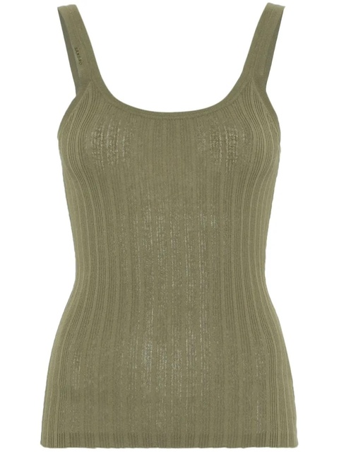 SANDRO ribbed tank top - Green - zdjęcie produktu nr 1