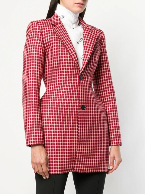 Balenciaga 3D houndstooth jacket - Red - zdjęcie produktu nr 2