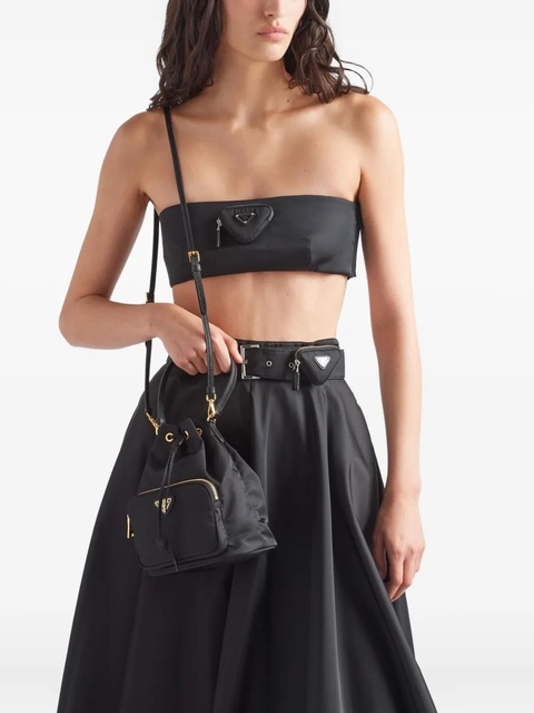 Prada triangle-logo bucket bag - Black - zdjęcie produktu nr 2