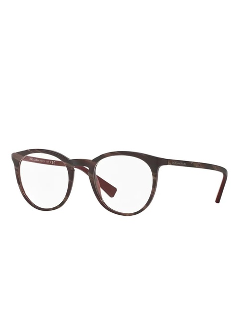 Dolce & Gabbana striped full-rim eyeglasses - Brown - zdjęcie produktu nr 2