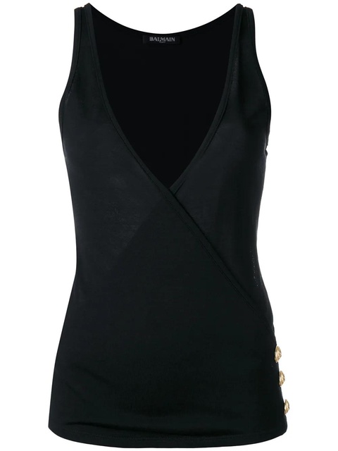 Balmain crisscross sleeveless top - Black - zdjęcie produktu nr 1