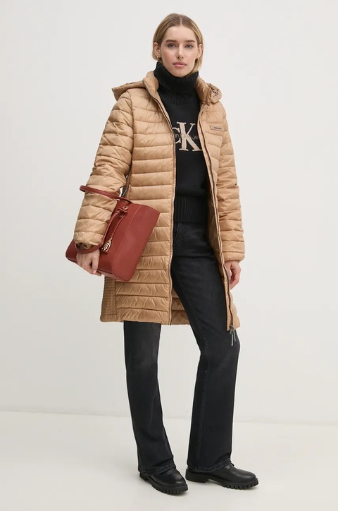 Calvin Klein kurtka damska kolor szary zimowa K20K208011 - zdjęcie produktu nr 2