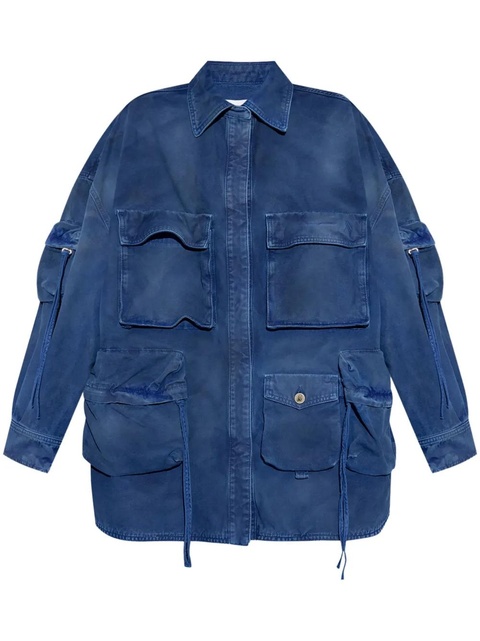 The Attico Oversized Denim Jacket - Blue - zdjęcie produktu nr 1