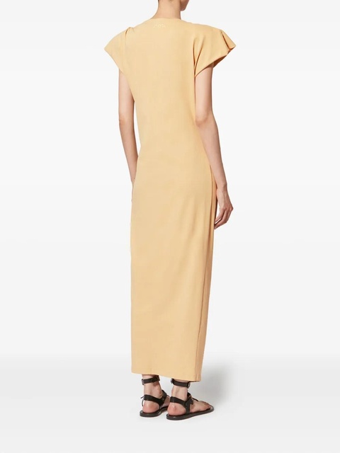 ISABEL MARANT Nadela ruched slit maxi dress - Yellow - zdjęcie produktu nr 2