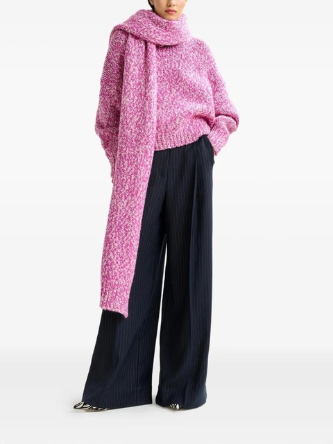 Essentiel Antwerp Izura ribbed-trim sweater - Pink - zdjęcie produktu nr 2