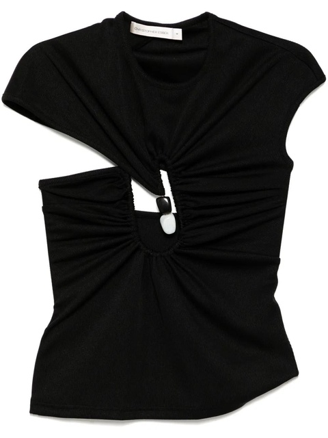 Christopher Esber Helix Crystal T-shirt - Black - zdjęcie produktu nr 1