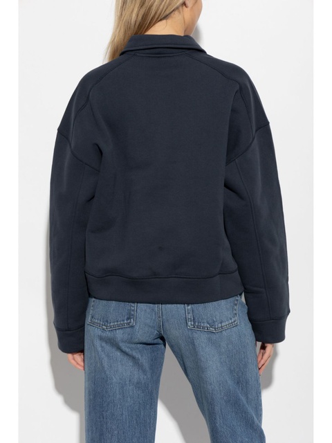 GANNI logo-embroidered sweatshirt - Blue - zdjęcie produktu nr 2