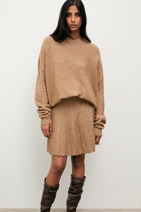 Answear.LAB sweter i spódnica damski kolor beżowy - zdjęcie produktu nr 1