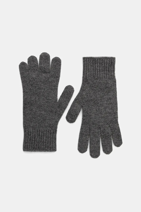 Weekend Max Mara rękawiczki kaszmirowe LEA damskie kolor szary 2525566015600 - zdjęcie produktu nr 2
