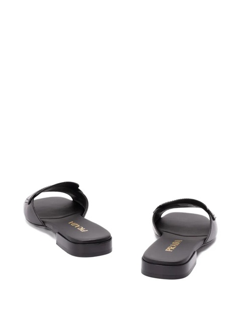 Prada penny-strap leather sandals - Black - zdjęcie produktu nr 1