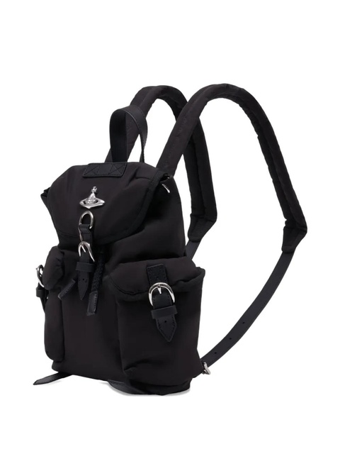 Vivienne Westwood small Highland logo-plaque backpack - Black - zdjęcie produktu nr 1
